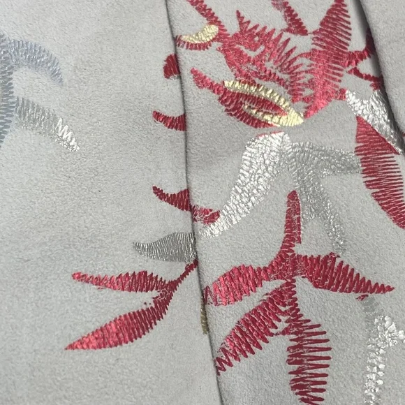 IRO Paris Ceremoni Floral Lamb leather High-rise Shorts size 38 - NWT